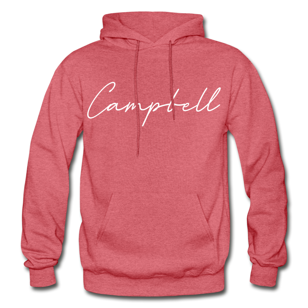 Campbell County Cursive Hoodie - heather red