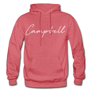 Campbell County Cursive Hoodie - heather red