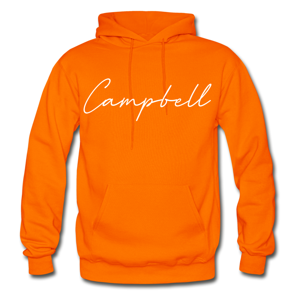 Campbell County Cursive Hoodie - orange