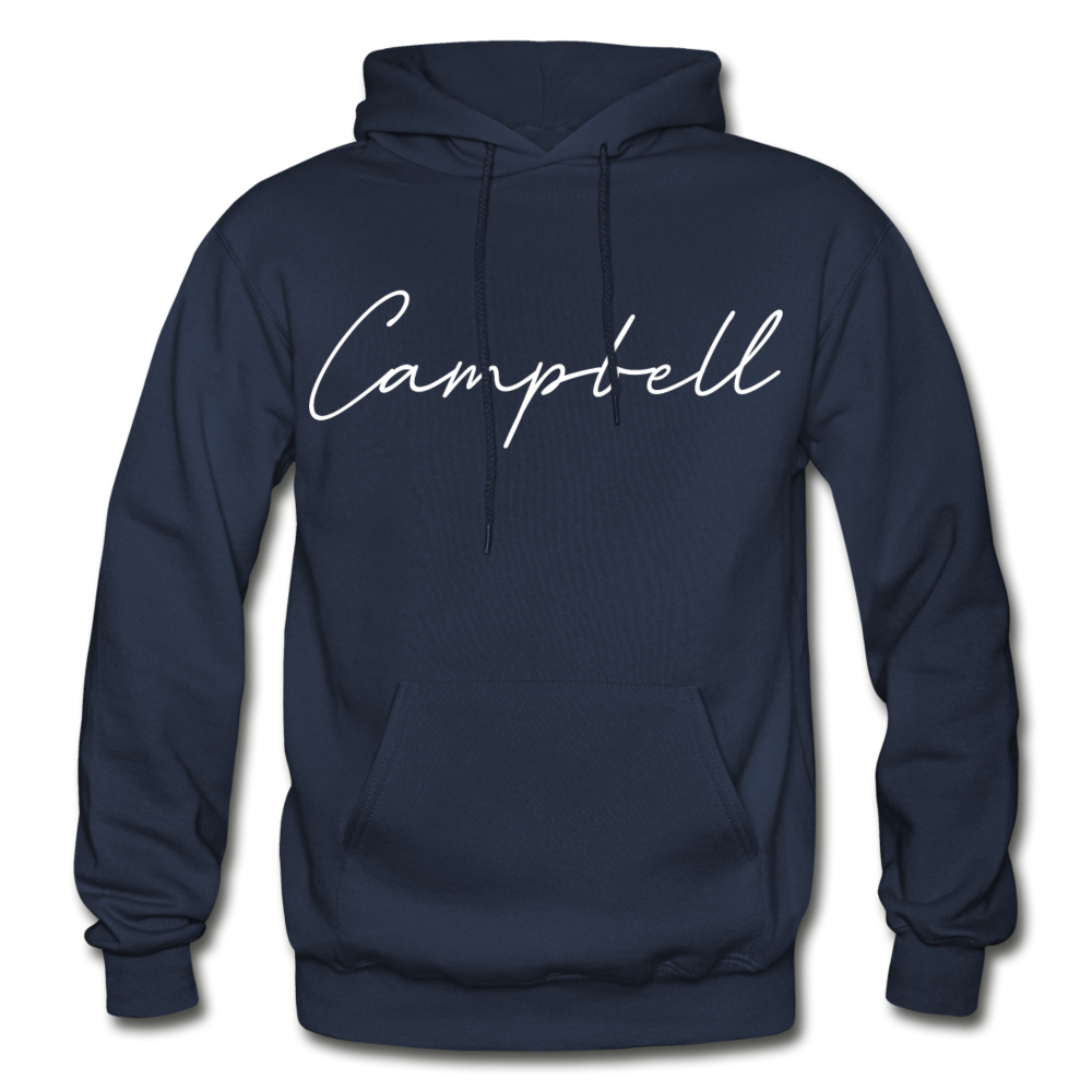 Campbell County Cursive Hoodie - navy