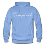 Campbell County Cursive Hoodie - carolina blue