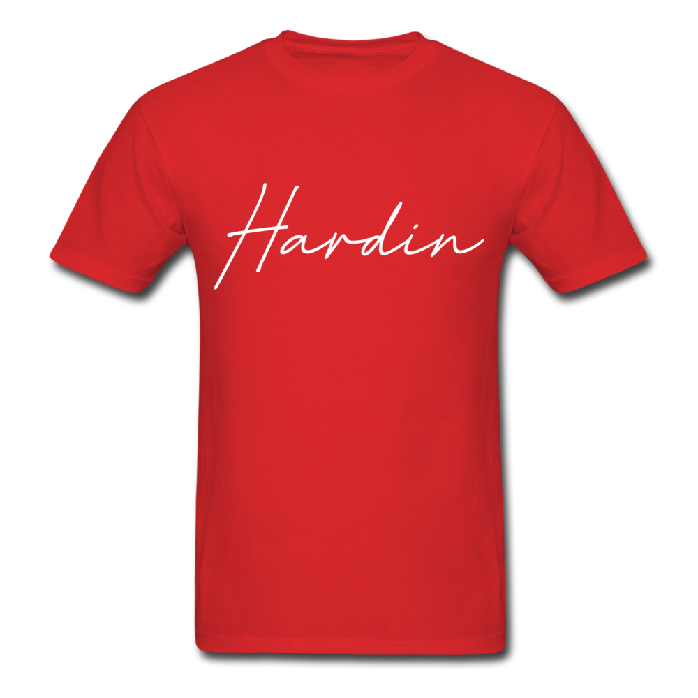 Hardin County Cursive T-Shirt - red