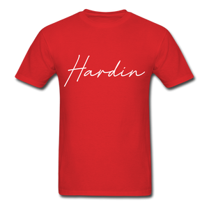 Hardin County Cursive T-Shirt - red