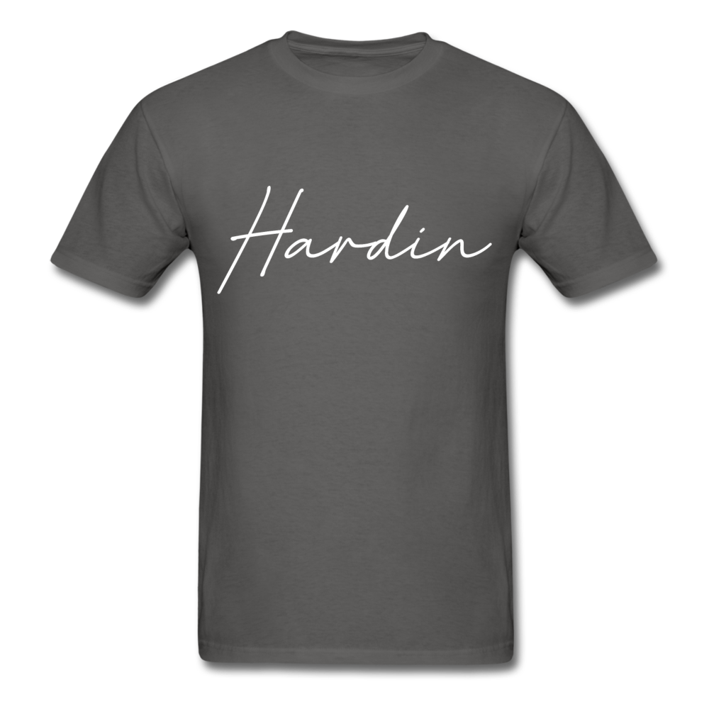 Hardin County Cursive T-Shirt - charcoal