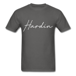 Hardin County Cursive T-Shirt - charcoal