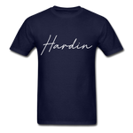 Hardin County Cursive T-Shirt - navy