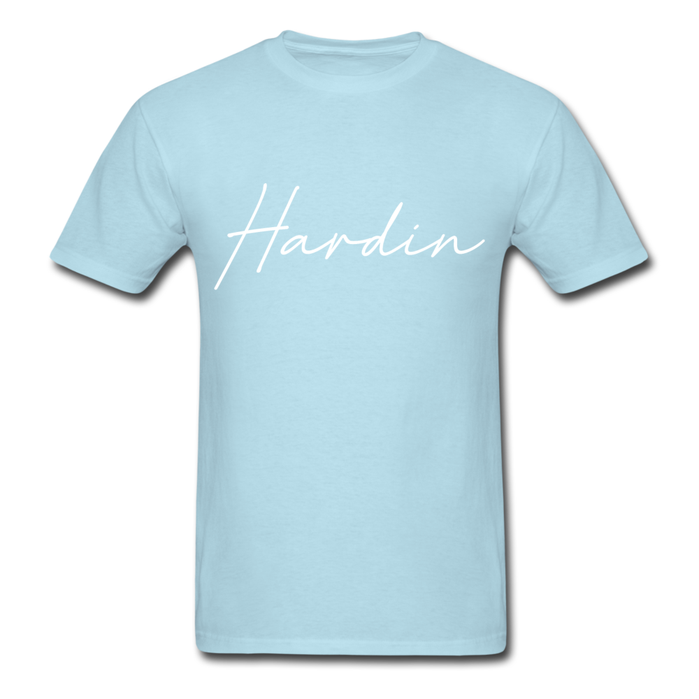 Hardin County Cursive T-Shirt - powder blue