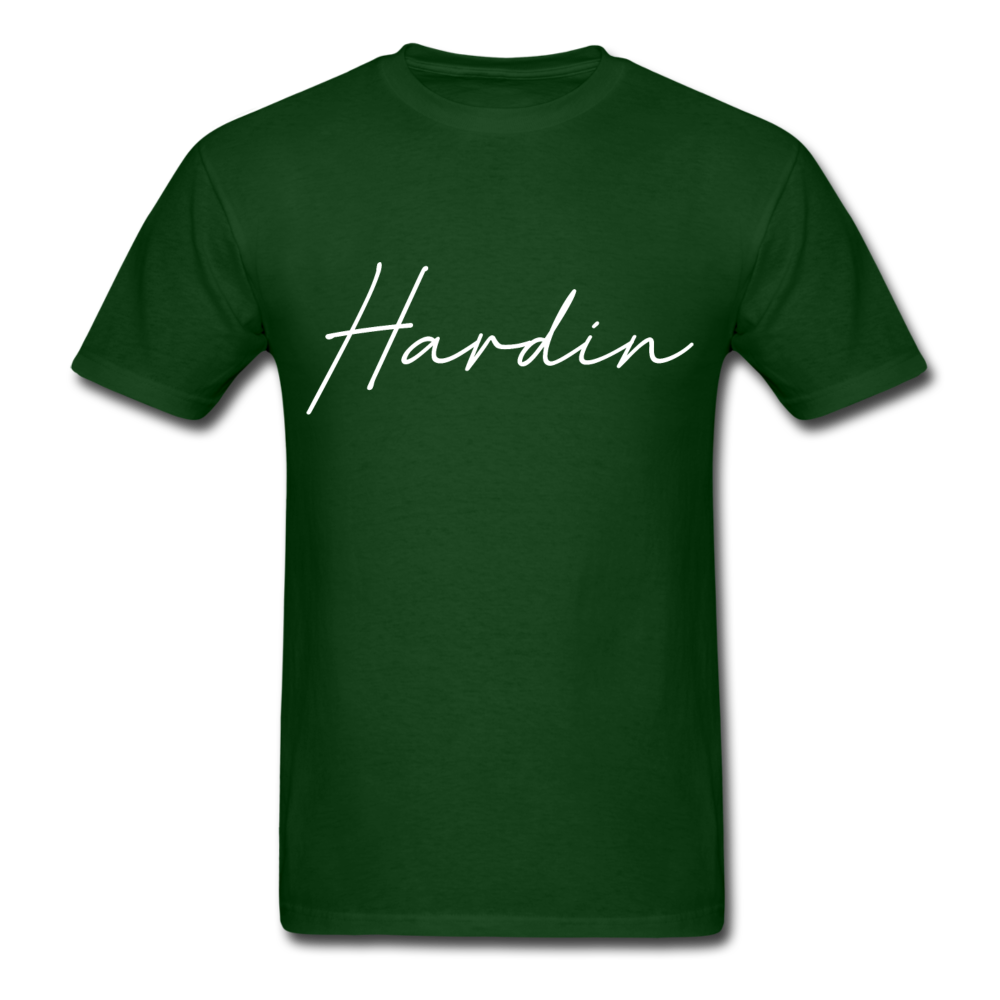 Hardin County Cursive T-Shirt - forest green