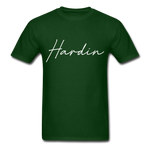 Hardin County Cursive T-Shirt - forest green