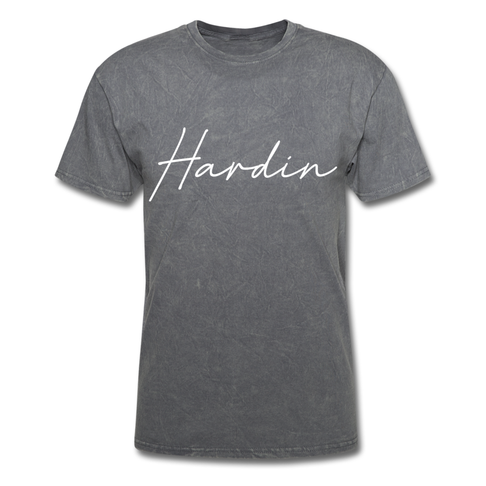 Hardin County Cursive T-Shirt - mineral charcoal gray