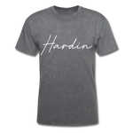 Hardin County Cursive T-Shirt - mineral charcoal gray