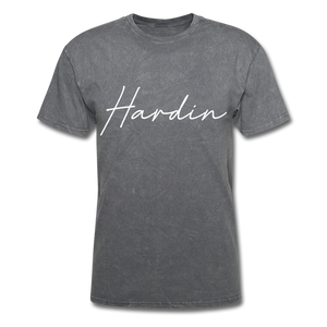 Hardin County Cursive T-Shirt - mineral charcoal gray