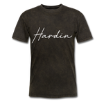 Hardin County Cursive T-Shirt - mineral black