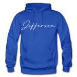 Jefferson County Cursive Hoodie - royal blue