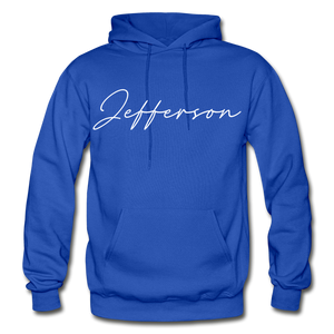 Jefferson County Cursive Hoodie - royal blue