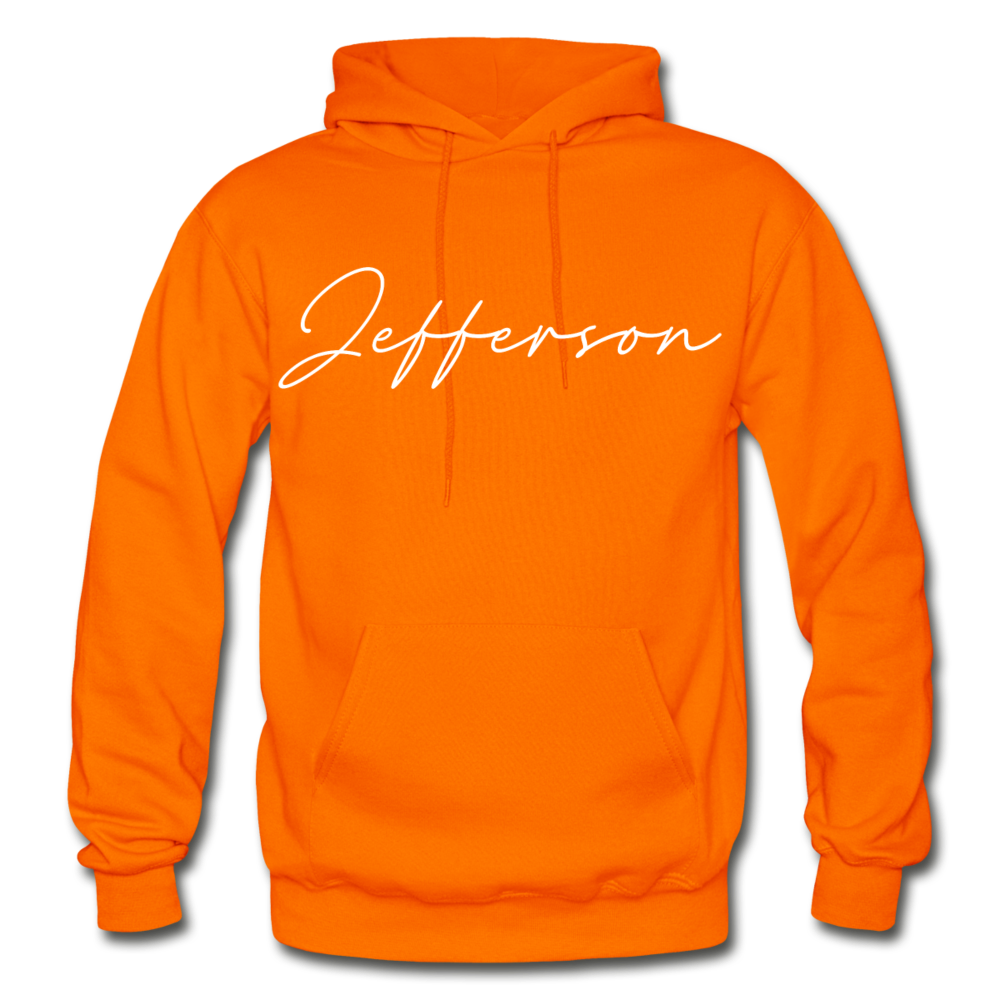 Jefferson County Cursive Hoodie - orange