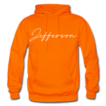 Jefferson County Cursive Hoodie - orange