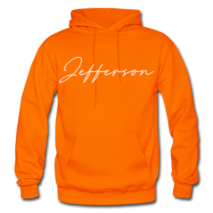 Jefferson County Cursive Hoodie - orange