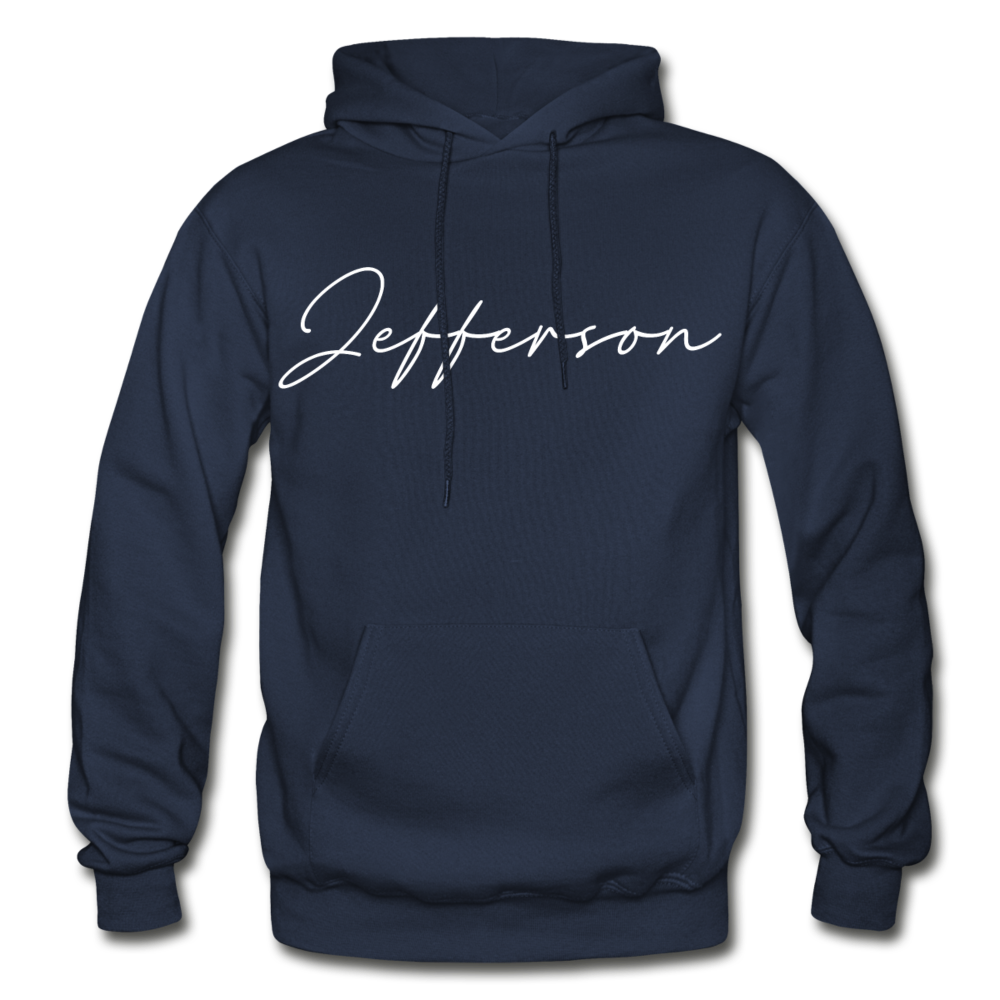 Jefferson County Cursive Hoodie - navy