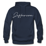 Jefferson County Cursive Hoodie - navy