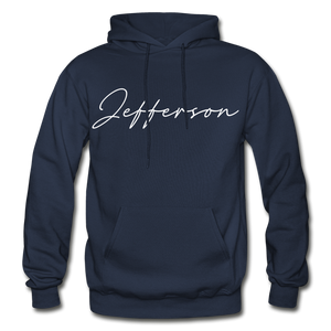 Jefferson County Cursive Hoodie - navy