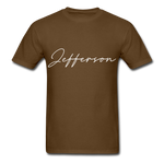 Jefferson County Cursive T-Shirt - brown