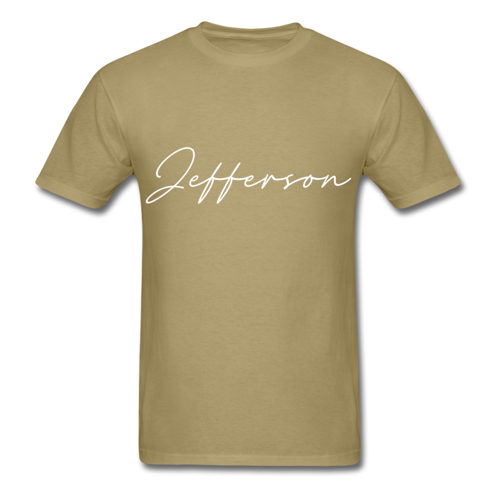 Jefferson County Cursive T-Shirt - khaki