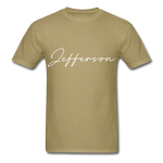 Jefferson County Cursive T-Shirt - khaki