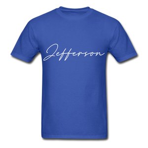 Jefferson County Cursive T-Shirt - royal blue