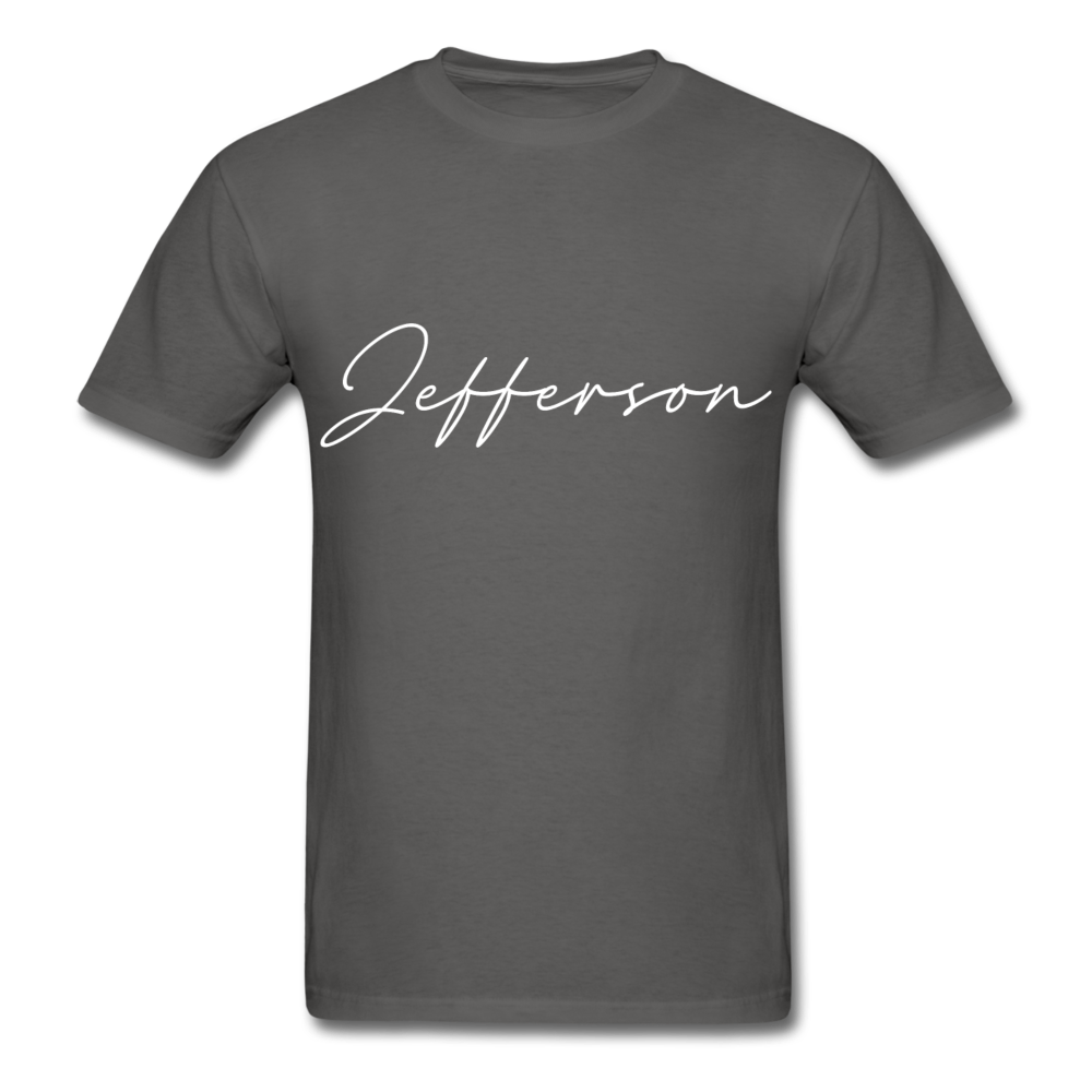 Jefferson County Cursive T-Shirt - charcoal
