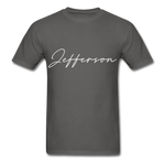 Jefferson County Cursive T-Shirt - charcoal