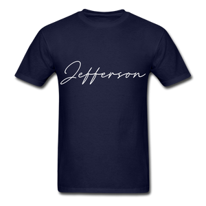 Jefferson County Cursive T-Shirt - navy