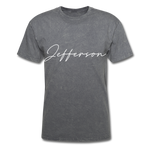 Jefferson County Cursive T-Shirt - mineral charcoal gray
