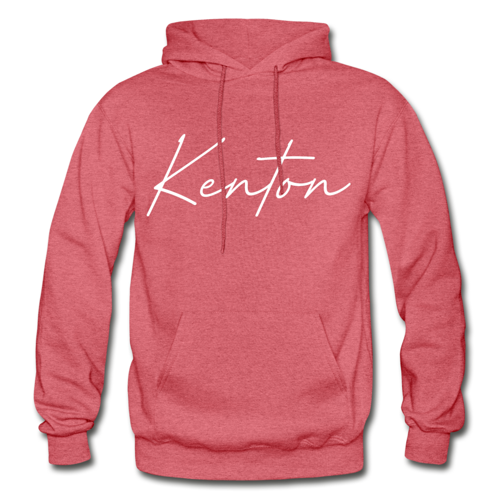 Kenton County Cursive Hoodie - heather red