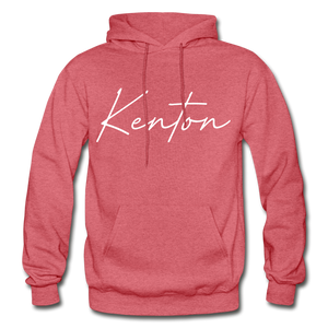 Kenton County Cursive Hoodie - heather red