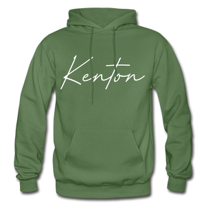 Kenton County Cursive Hoodie - military green