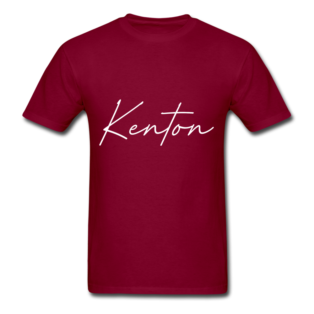 Kenton County Cursive T-Shirt - burgundy