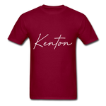 Kenton County Cursive T-Shirt - burgundy