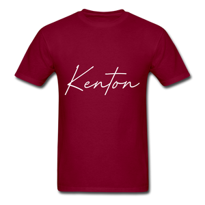 Kenton County Cursive T-Shirt - burgundy