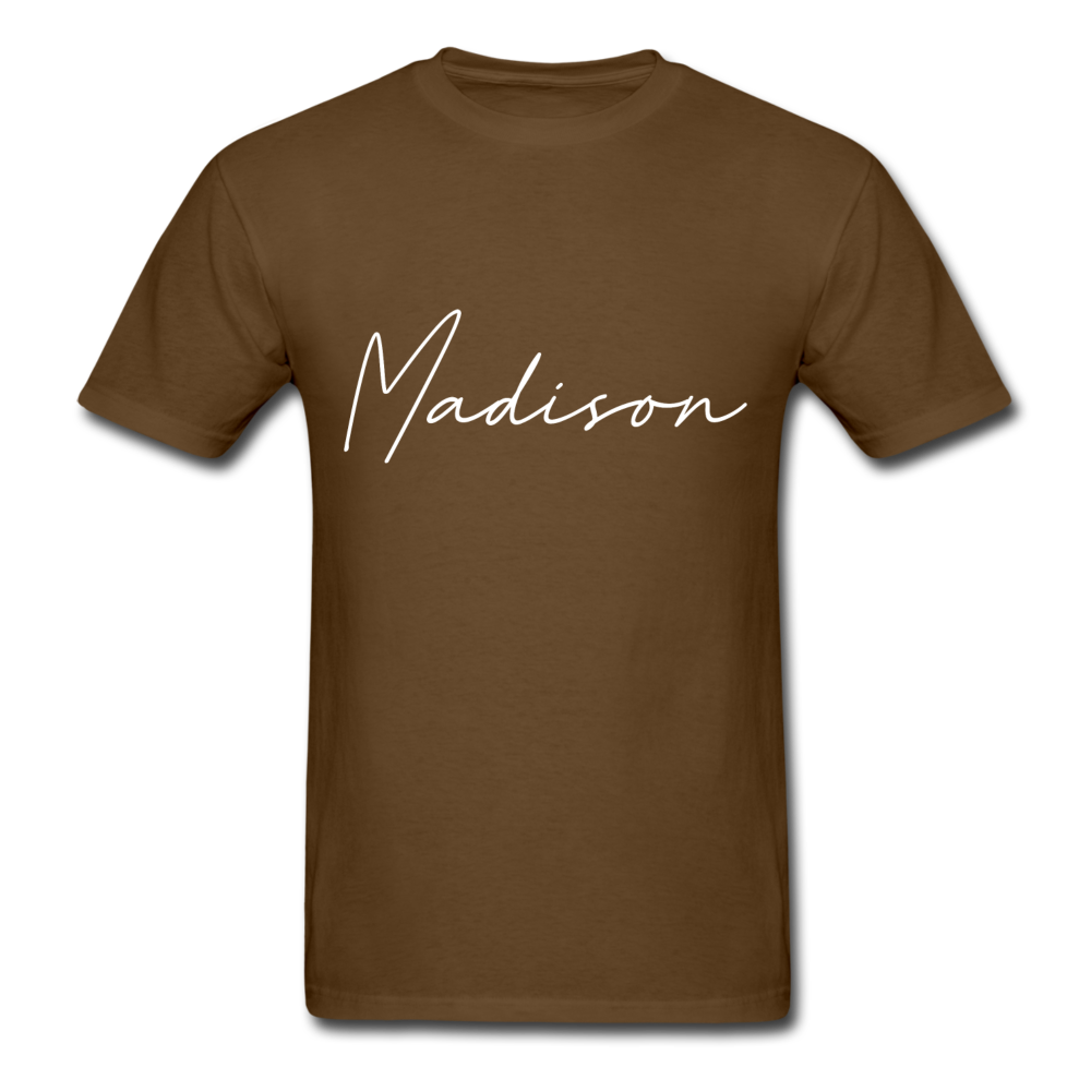 Madison County Cursive T-Shirt - brown