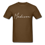 Madison County Cursive T-Shirt - brown