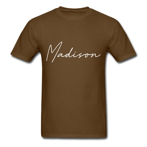 Madison County Cursive T-Shirt - brown