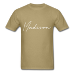 Madison County Cursive T-Shirt - khaki