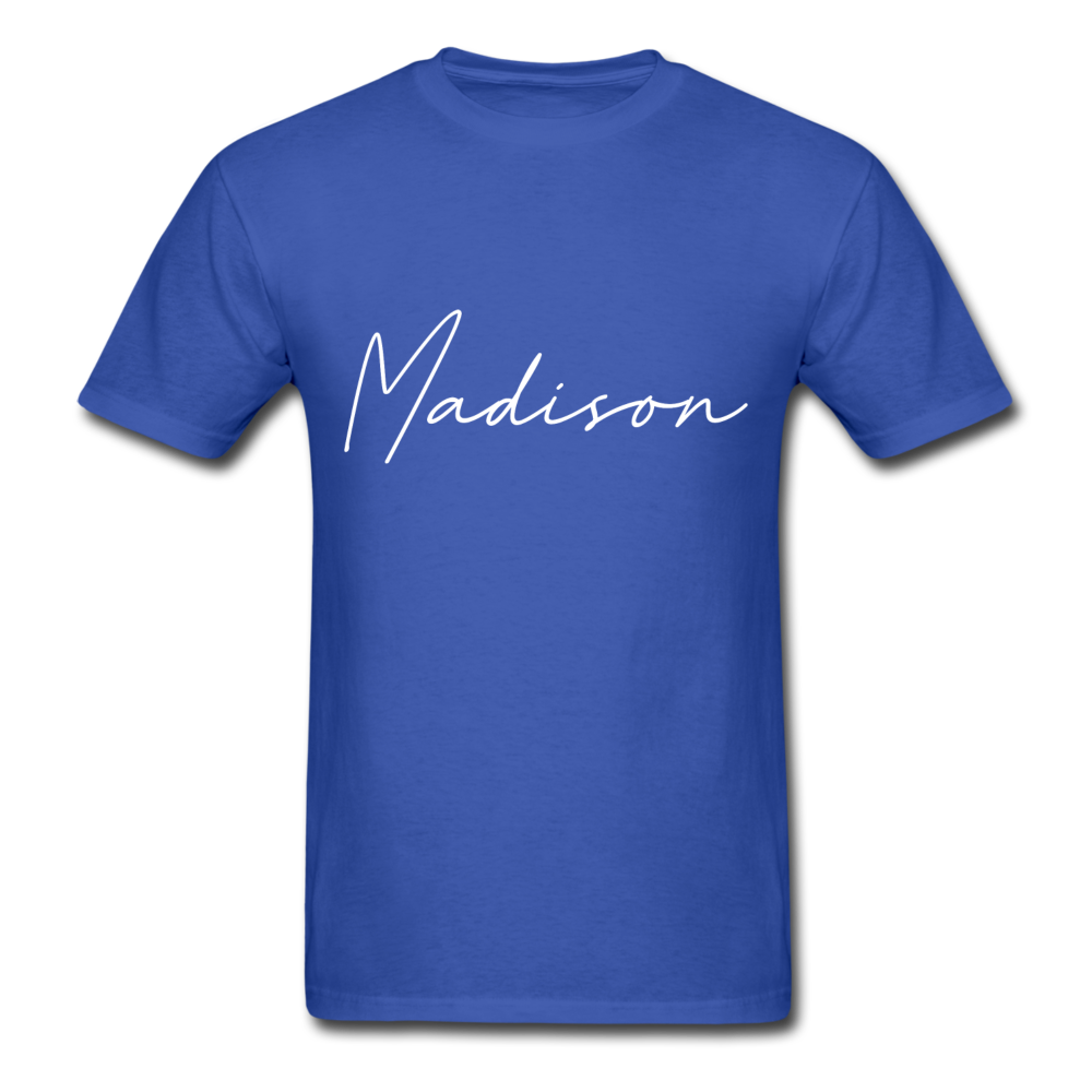 Madison County Cursive T-Shirt - royal blue