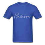 Madison County Cursive T-Shirt - royal blue