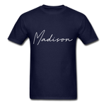 Madison County Cursive T-Shirt - navy