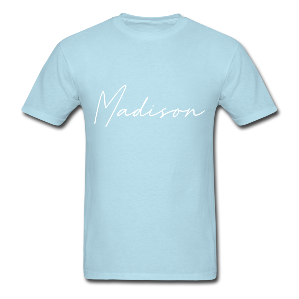 Madison County Cursive T-Shirt - powder blue