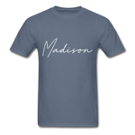 Madison County Cursive T-Shirt - denim