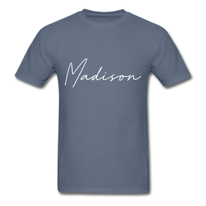 Madison County Cursive T-Shirt - denim