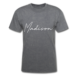 Madison County Cursive T-Shirt - mineral charcoal gray